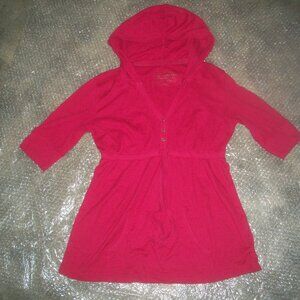 womens hooded top.thermal.half sleeve.ARIZONA.size medium